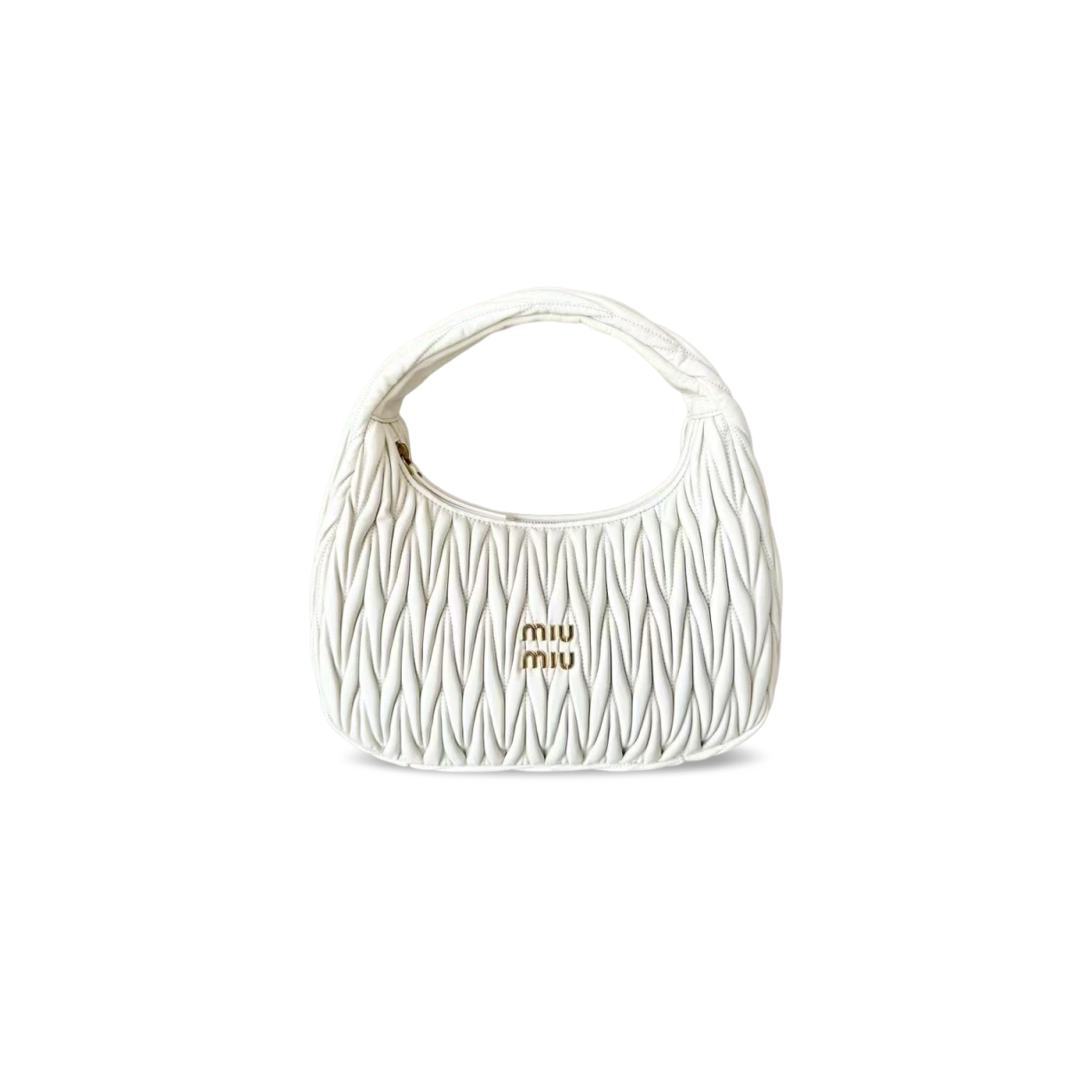 MIU MIU WANDER MATELASSÉ HOBO BAG 5BC108 (29*24*10cm)